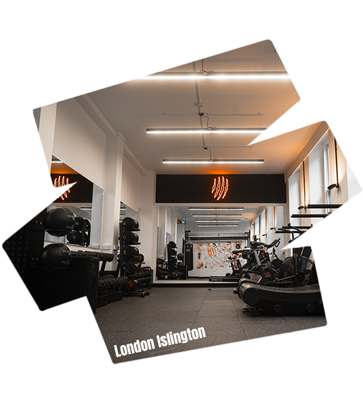 Private studio gym hire in London Islington with modern equipment for personal trainers and fitness events