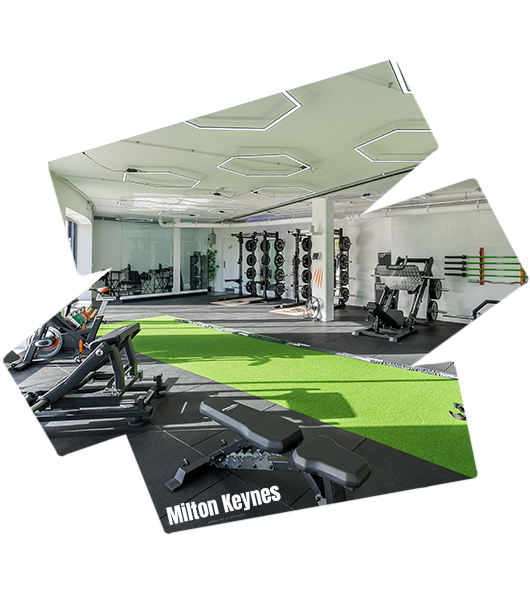 Private studio gym hire in Milton Keynes with modern equipment for personal trainers and fitness events